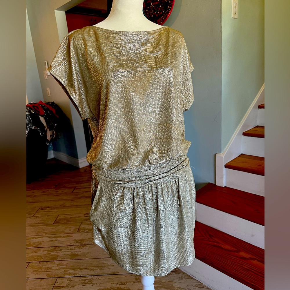 Liquid gold BCBG dress size 4